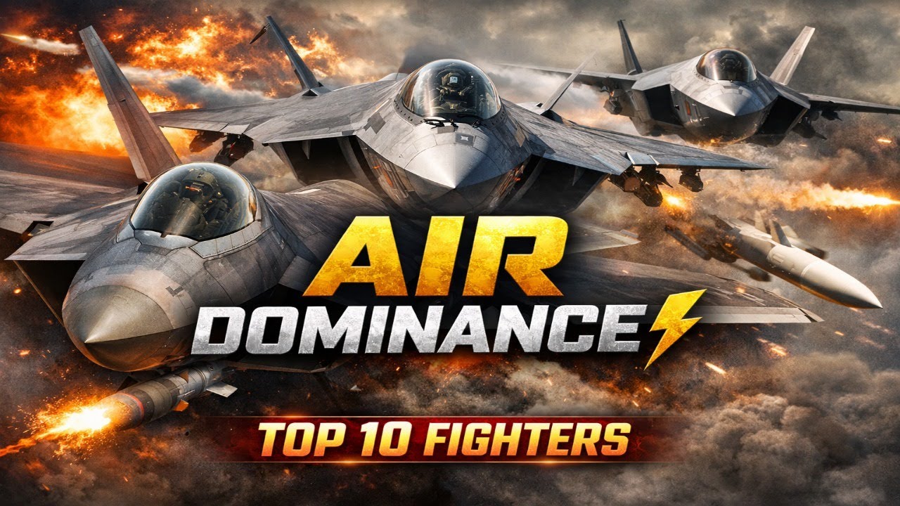 Top 10 Fighter Jets in the World 🔥 Air Dominance | Military Strength 