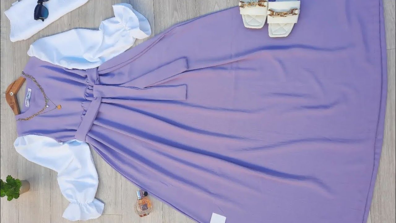 فستان للعيد 💫رائع وسهل مع شرح مفصل✨