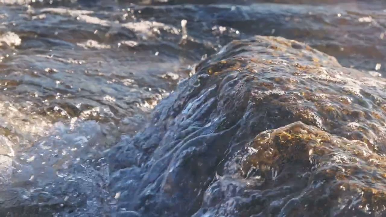 Sea wave splash and rock, slow motion | Free stock footage
