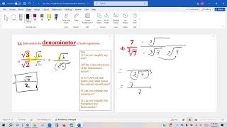 Lec24 Sec10.5;6 M1023 SM25 Rationalizing Radical and Solving radical Equations
