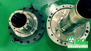 CNC lathe hydraulic chuck cylinder repair  ซ่อมกระบอกไฮดรอลิกชุดหัวจับเครื่องกลึง CNC