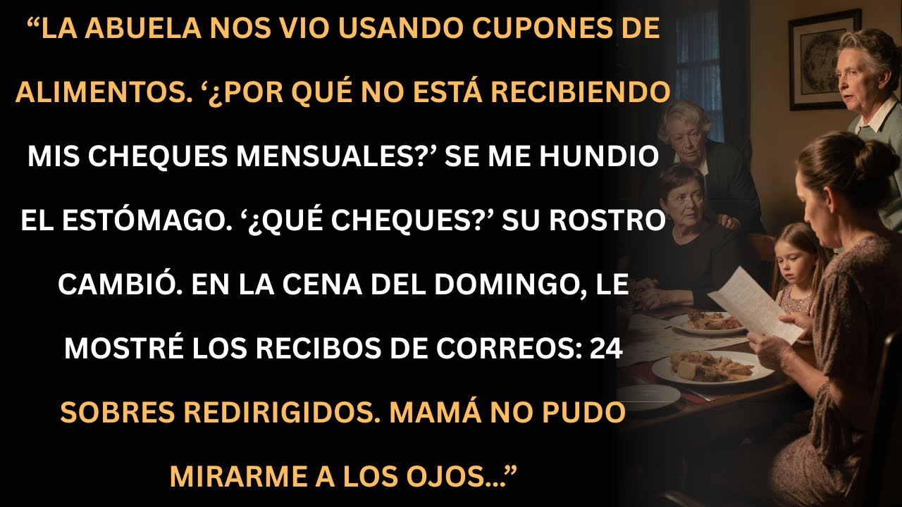 Mi abuela descubrió los cheques que mamá me robó: 24 sobres redirigidos.
