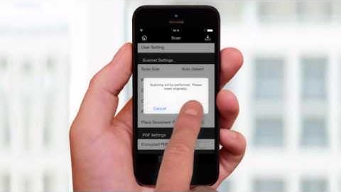 PageScope Mobile Scanning Functions for iPhone/iPad