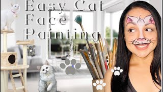 Easy Cat Face Painting Tutorial