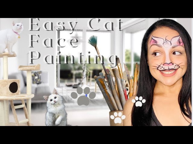 White Tiger Face Paint Design Video by Athena Zhe 