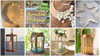 أفكار✨زينة رمضان 2024 🌙عندك كرتون و برطمانات اصنعي فوانيس و هلال #diy#deco#craft#ideas رمضان#ramadan