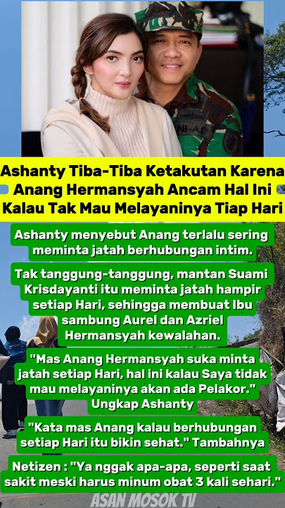 Ashanty ungkap Anang Hermansyah suka minta jatah setiap hari #shorts #ashanty #ananghermansyah