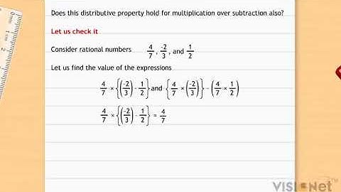 Distributivity of multiplication over addition Rational Numbers CBSE Class 8 Maths