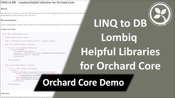 LINQ to DB - Lombiq Helpful Libraries for Orchard Core - Orchard Core Demo