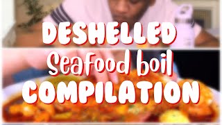 Deshelled SeafoodBoil Compilation🦀