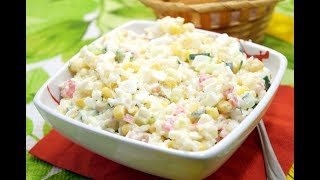 #Видеорецепт. #Салат с #крабовыми палочками. Пальчики оближешь!)))) #Видеорецепт. #Салат с #крабовыми палочками. Пальчики оближешь!))))