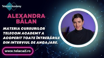 Află de la Alexandra cum au ajutat-o cursurile noastre de Engleză și cele de Java