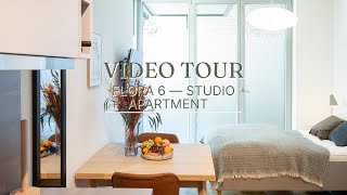 Flora 6 – Video Walkthrough of a Stylish Studio Apartment in Mitte!