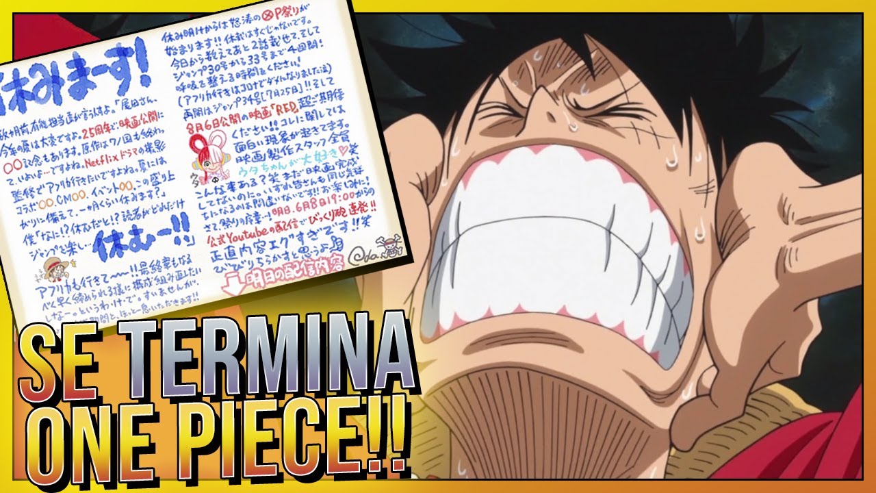 ANUNCIAN EL FINAL DE ONE PIECE?! 😭 CUANTO LE QUEDA?? | NOTICIAS ONE
