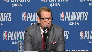 Nick Nurse Postgame Interview - Game 1 | 76ers vs Raptors | 2019 NBA Playoffs