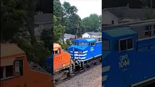 BNSF Train with CEFX Leasers at Rochelle, IL #cefx #trains #railroads  #shorts