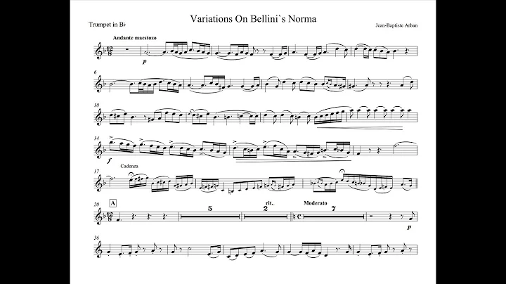 Arban - Variations Norma Bellini -  Charles Gates ...