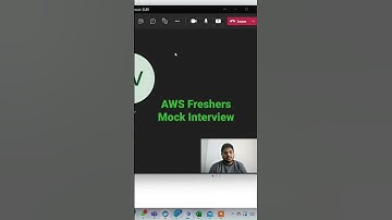 AWS Fresher Mock Interview Snippets #aws #awsinterviewquestions #jobs #interviews