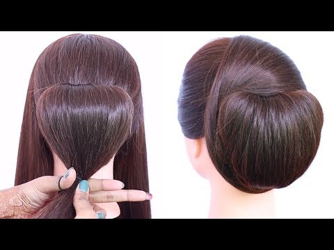 Chignon Hairstyle Trick With Using Clutcher || Elegant Updo Hairstyle || Chignon Bun || Chinese Bun