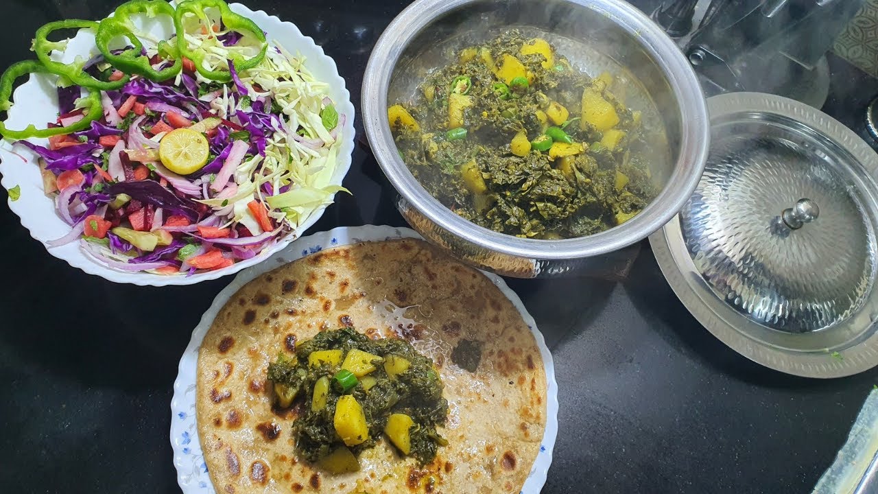 Spicy Aloo Methi palak Recipe Restaurant Style Banane Ka asan tarika | himenFoods