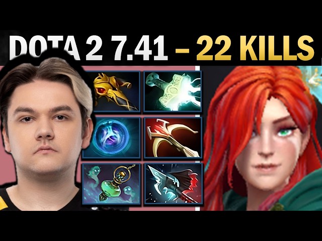 Windranger Dota 2 7.41 with 22 Kills and Linkens - Dota 2 Gameplay