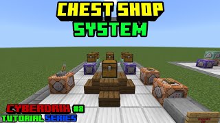 How To Make A Chest Shop System For MCPE 1.20  (Minecraft Bedrock) | Tutorial Series