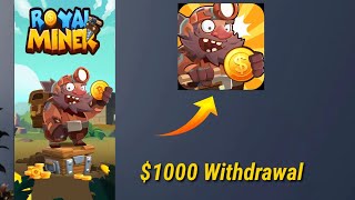 Royal Miner $3000 PayPal Withdraw || Earning App | Make Money Online | Earn Money Online screenshot 5