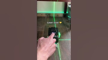 Laser always coming in clutch #timesaver #construction #tiling #laserlevel