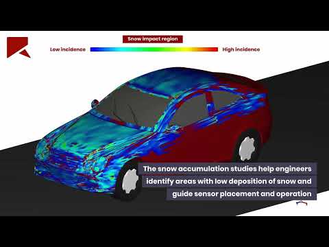 Consumer Products: Ansys Rocky's Prediction of Snow Deposition on a Vehicle
