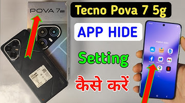 How to hide apps in Tecno pova 7 5g /Tecno pova 7 5g app hide/app hide setting