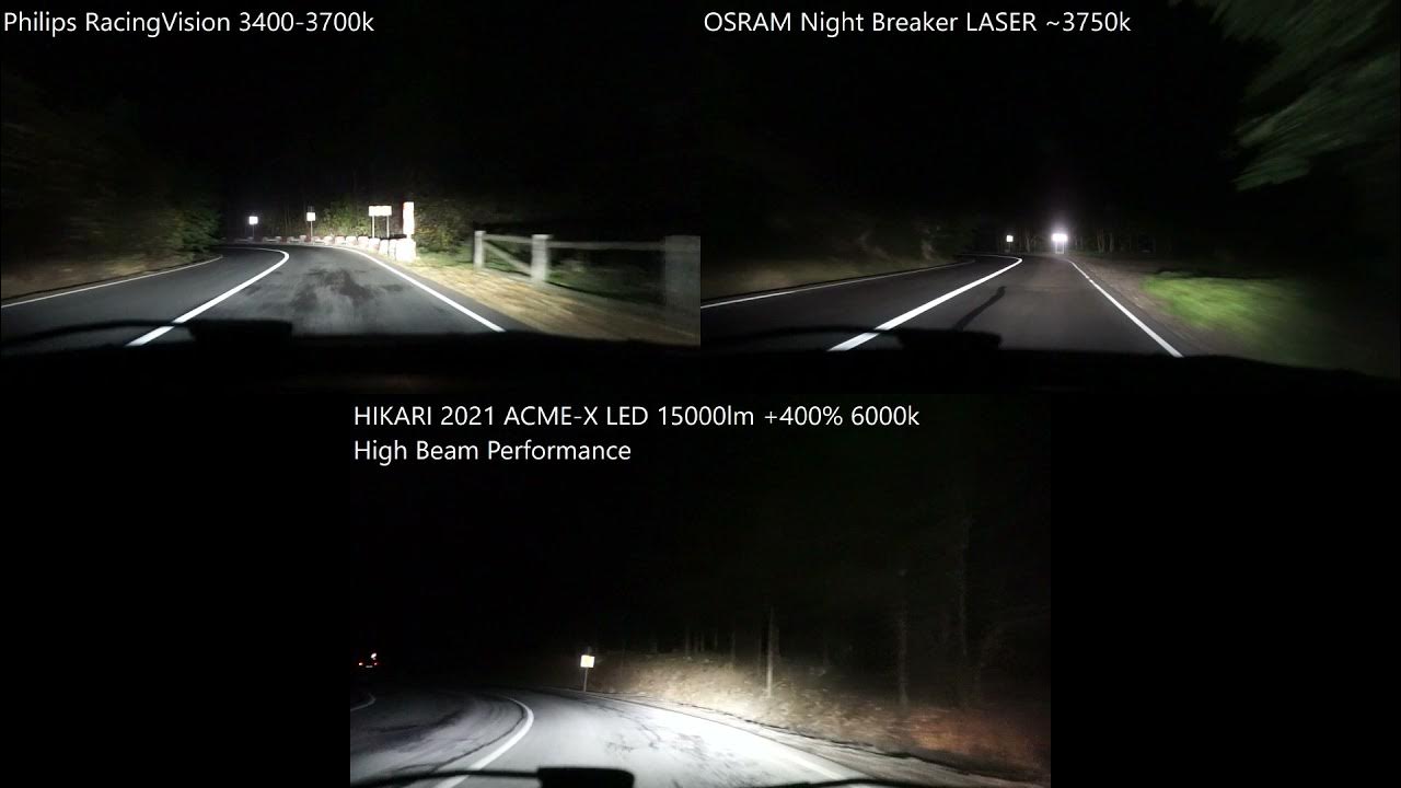 Philips Racing Vision 150 Vs Osram Night Breaker Laser www.youtube.com