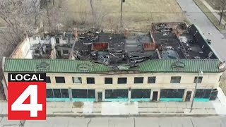 Demolition ordered for dangerous two-story building leaning over sidewalk on Detroit's west side
