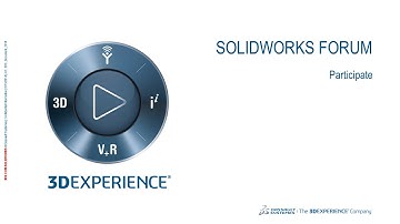 SOLIDWORKS Forum - Participate