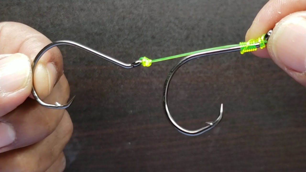 Rig de dos anzuelos para carnada viva y pedasos de pescado