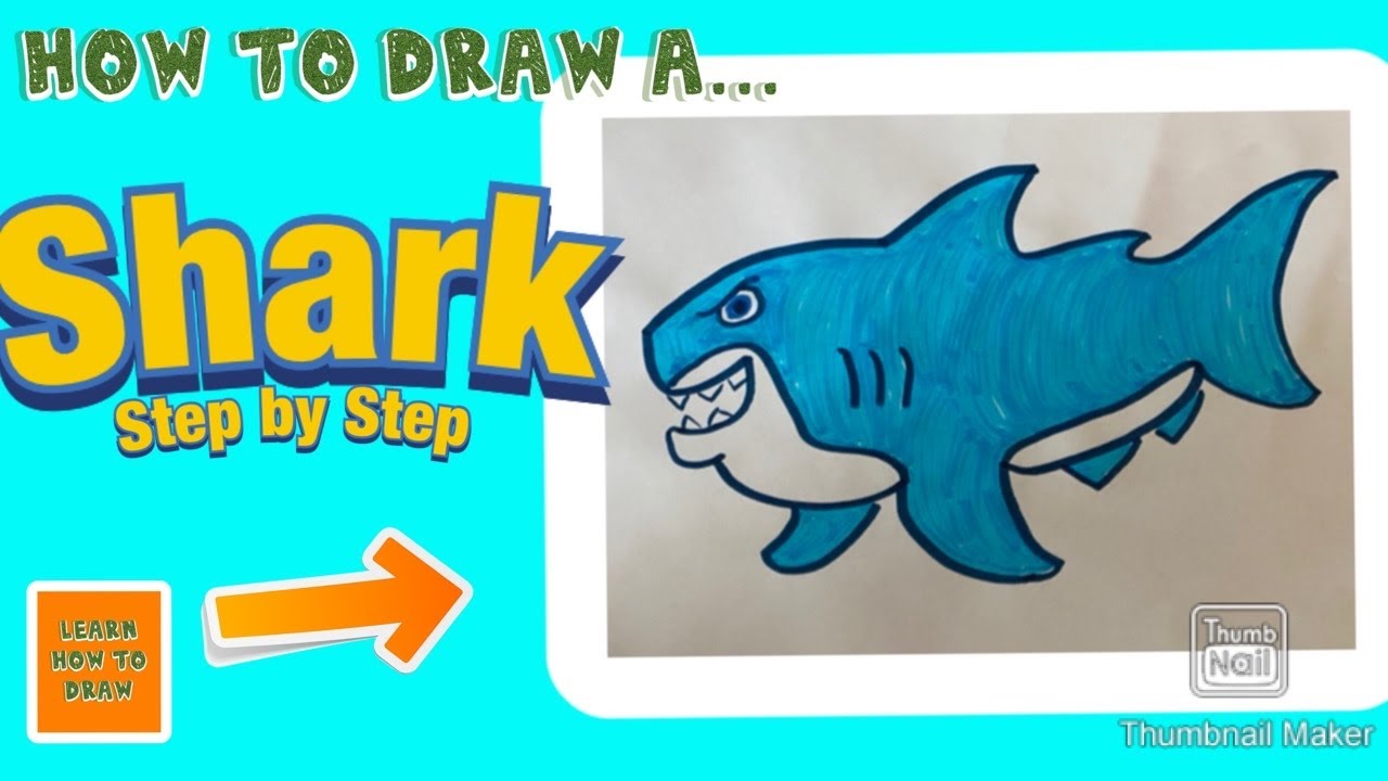 How to Draw a Shark Step by Step - YouTube