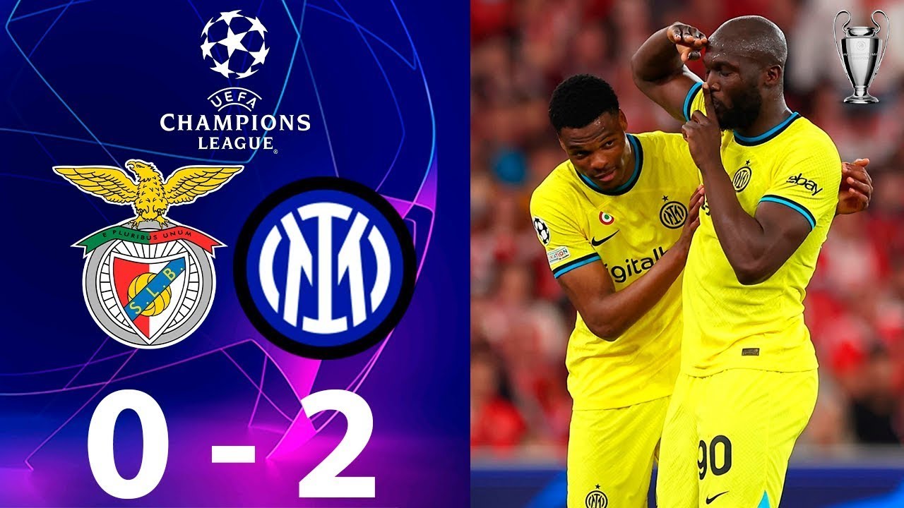 Benfica vs inter Milan Extended Highlight UEFA CHAMPIONS LEAGUE Hasil