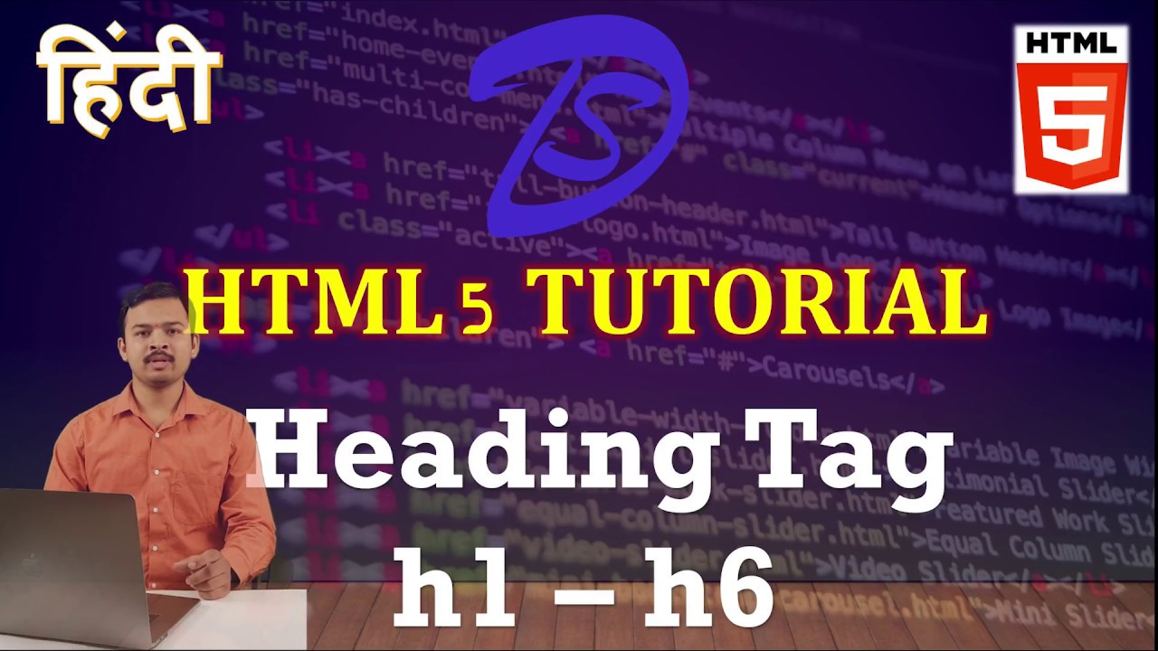 हिंदी | HTML Tutorial | Heading h1 to h6 tag in Hindi - YouTube