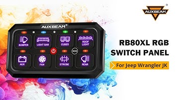 NEW! RB80XL RGB Switch Panel, Toggle/ Momentary/ Pulsed Mode Supported (Two-Sided Outlet)