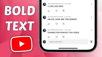 How to Make BOLD Text on YouTube