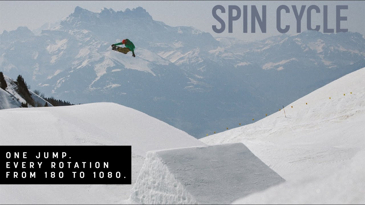 SPIN CYCLE EVERY SNOWBOARD SPIN FROM 180° to 1080°! YouTube