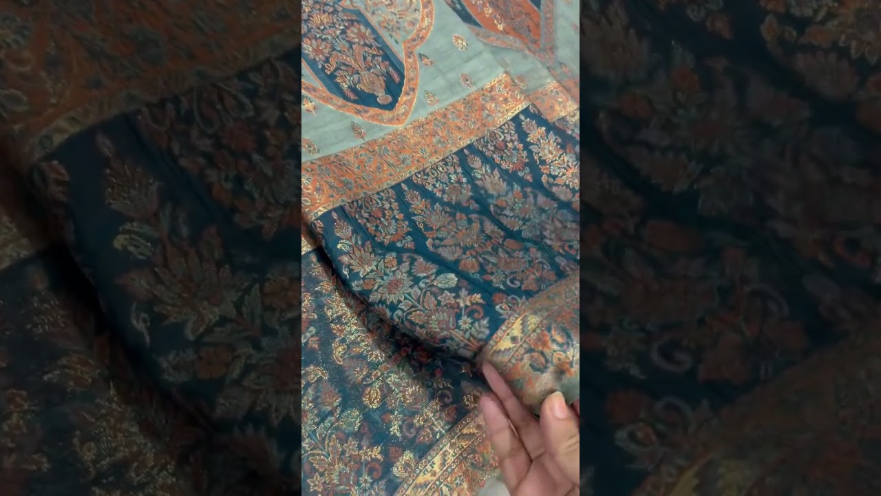 Wedding collection pure kani silk woven suit 