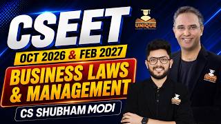 CSEET / CS FOUNDATION  FREE | COMPANY LAW LEC 10 BUSINESS LAWS & MANAGEMENT | JUNE & OCT 2026