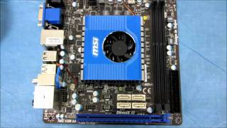 MSI E350IA-E45 Zacate AMD Fusion ITX Motherboard Unboxing & First Look Linus Tech Tips