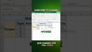 POWER FUNCTION IN EXCEL !!!😱🔥