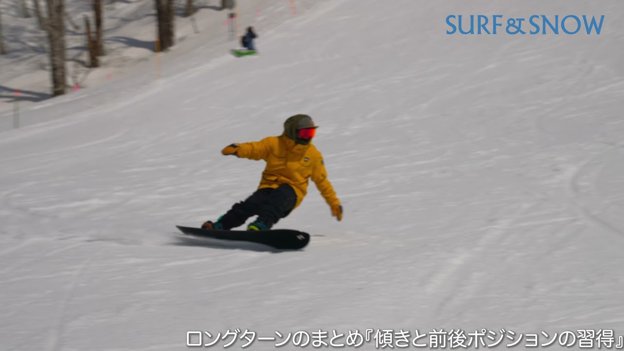 ロングターンのまとめ『傾きと前後ポジションの習得』