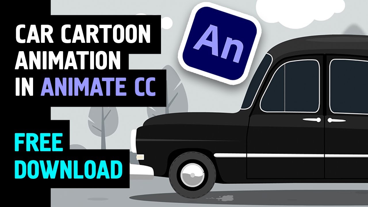 Car Animation in Animate CC (DOWNLOAD FREE) - YouTube