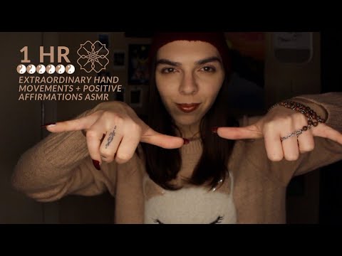 1 HR Positive Affirmations ASMR with Hypnotizing Slow Hands + Sounds✨