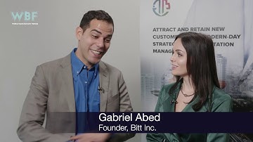Gabriel Abed Founder of Bitt Inc. Talks at WBF