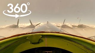 (8K 360) B-29 "Doc" Master Gunner's View | Landing at Terre Haute