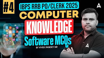 IBPS RRB PO Clerk 2025 | Computer Knowledge Software MCQs #4 | By Vivek Pandey